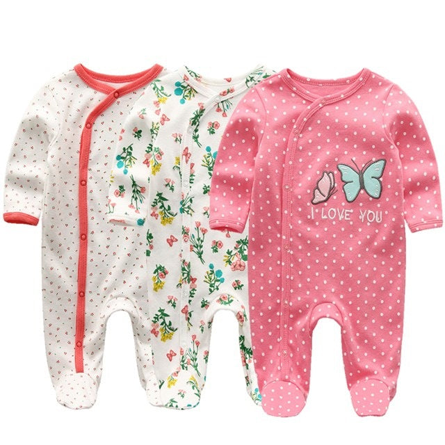 Babies - Newborn Rabbit Hair soft onsies - set of three