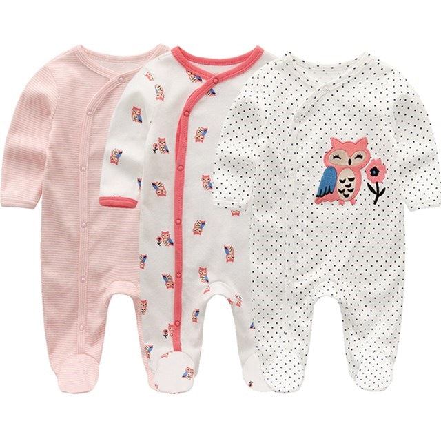 Babies - Newborn Rabbit Hair soft onsies - set of three