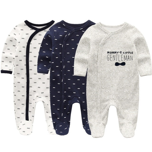 Babies - Newborn Rabbit Hair soft onsies - set of three