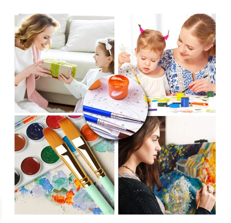 Oil Painting set - Enjoy Painting? DIY oil paint set. Moon setting over the ocean
