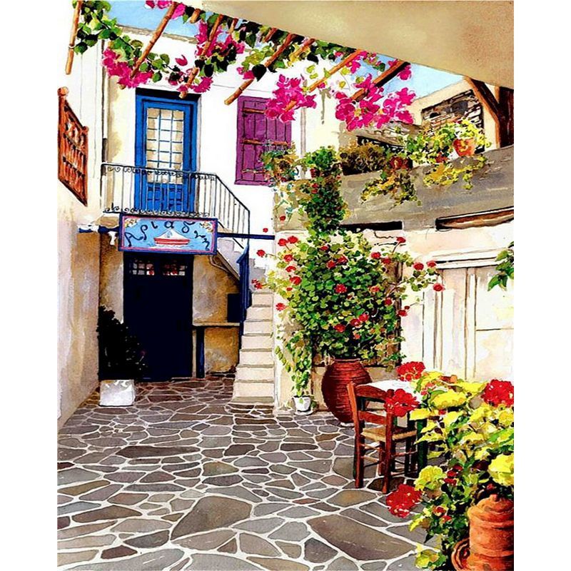 DIY Oil Painting - Greek Landscape