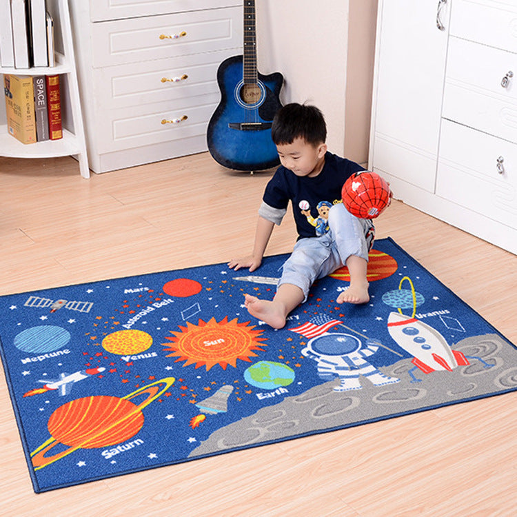 Children - Outer Space Kids Rug Cute Kids Room Carpet