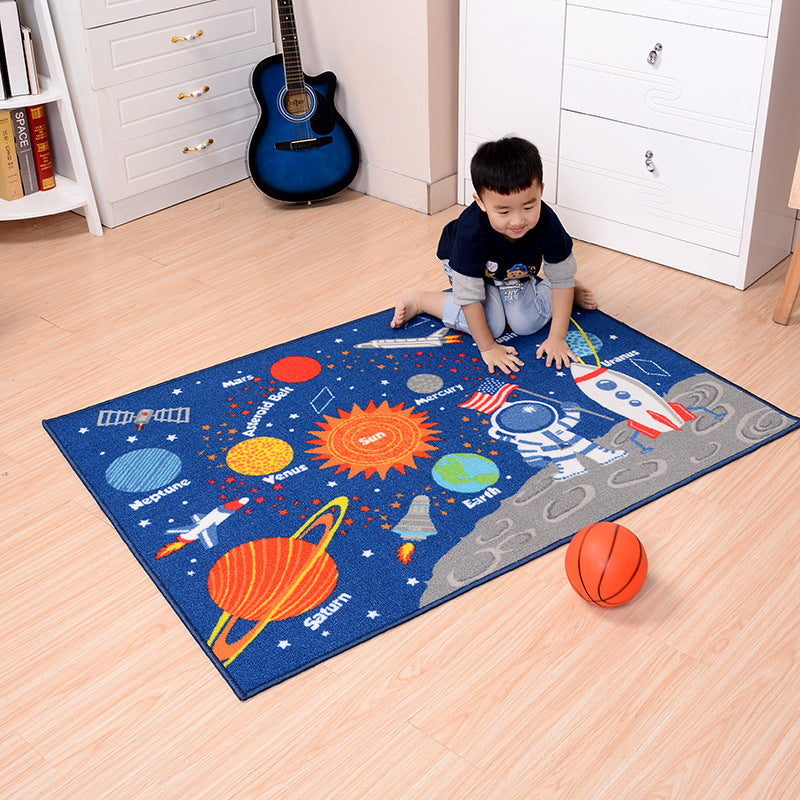 Children - Outer Space Kids Rug Cute Kids Room Carpet