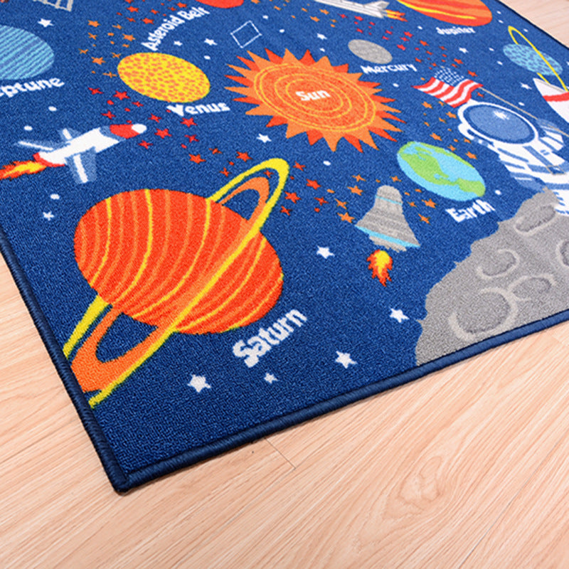 Children - Outer Space Kids Rug Cute Kids Room Carpet