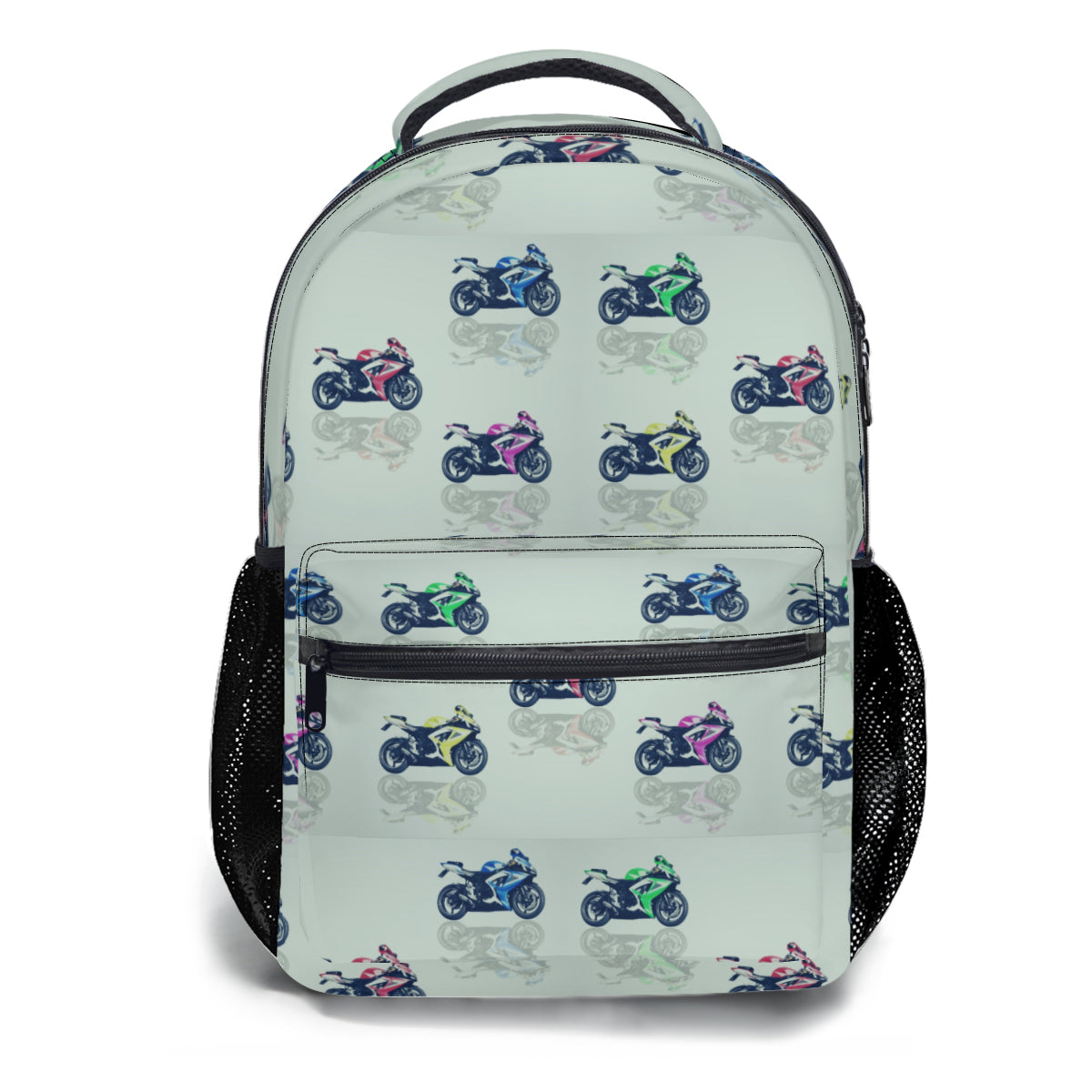 Backpack combo - Motorcycles in retro green