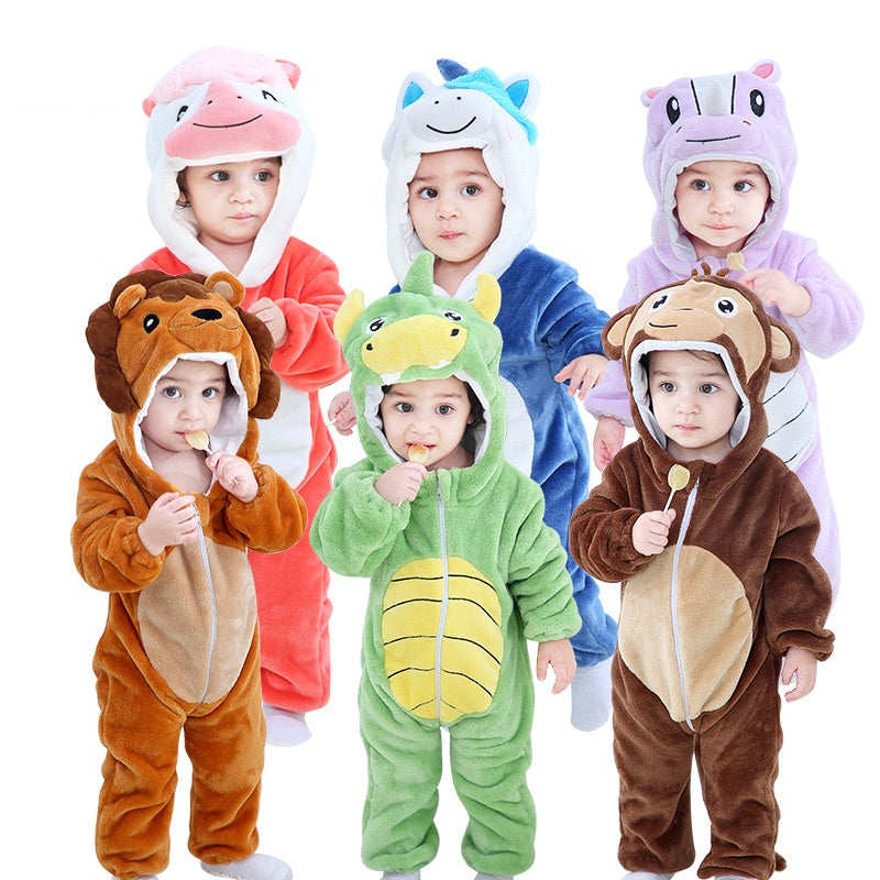 Children - Animal cartoon romper