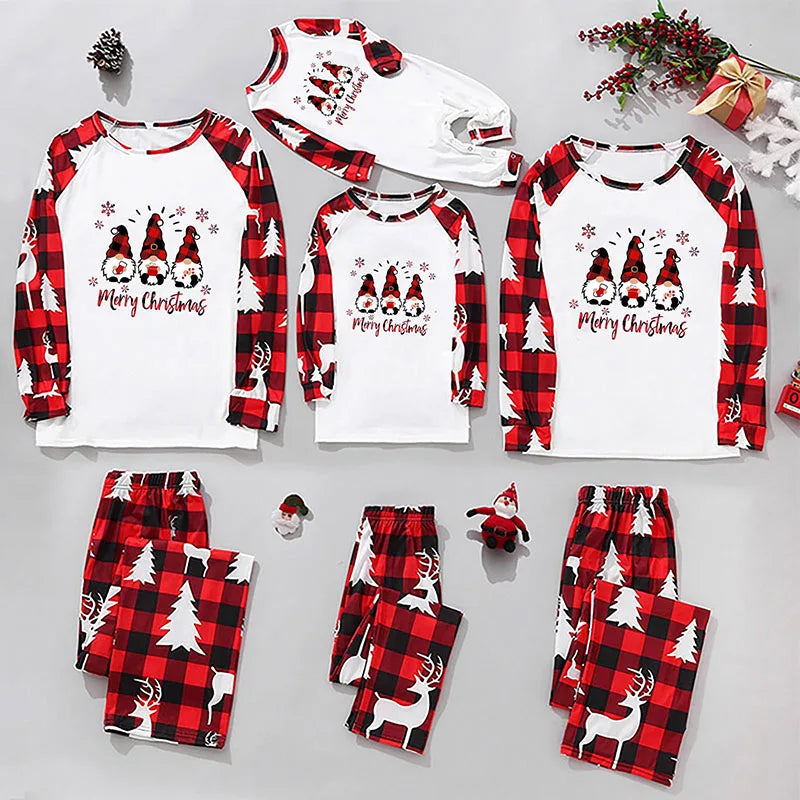 Adult Kids Pajamas Set Baby Rompers New Year Girls Boy Mom Dad Clothes Christmas Family Matching Pajamas Suit Family Look