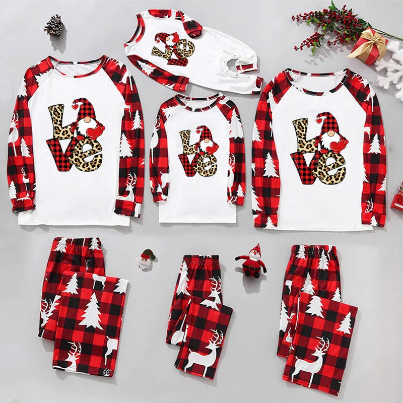 Christmas Costume Mom Dad And Me Clothes Set Christmas Family Matching Outfits New Year Adult Kids Pajamas Suit Baby Romper