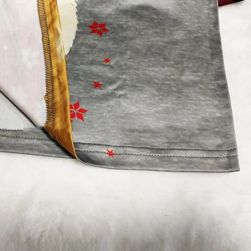 Christmas Family Pajamas Set Cute Deer Print Family Parent-child Suit Autumn Clothes Baby Romper Adult Kids Party Nightwear