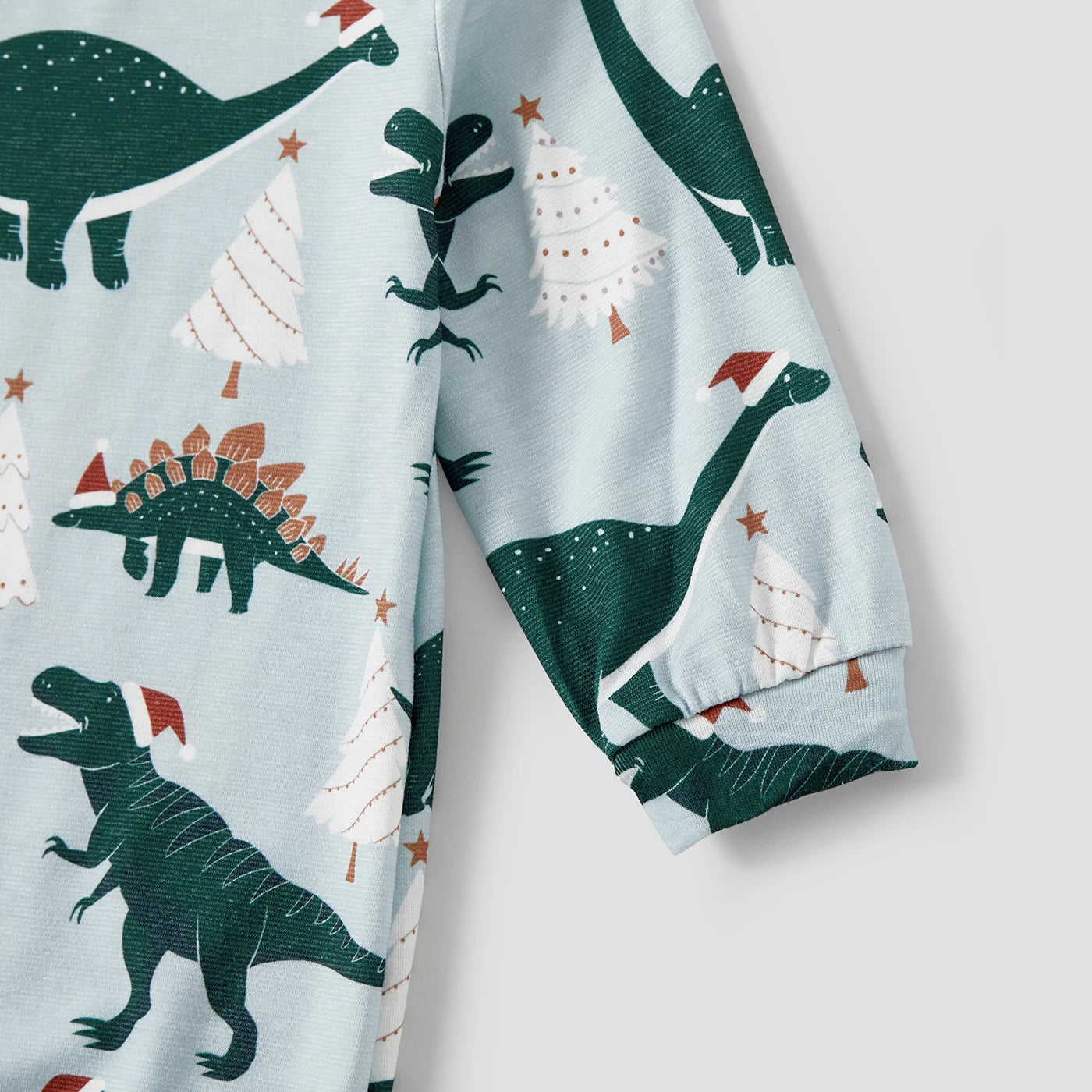PatPat Christmas Family Matching Dinosaur Print Long-sleeve Pajamas Sets(Flame resistant)