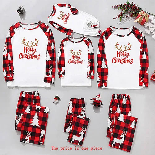 Adult Kids Pajamas Set Baby Rompers New Year Girls Boy Mom Dad Clothes Christmas Family Matching Pajamas Suit Family Look