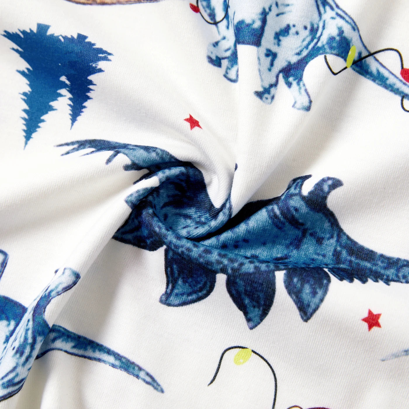 PatPat Christmas Family Matching Cute Dinosuar Allover Print Pajamas Sets(Flame Resistant)