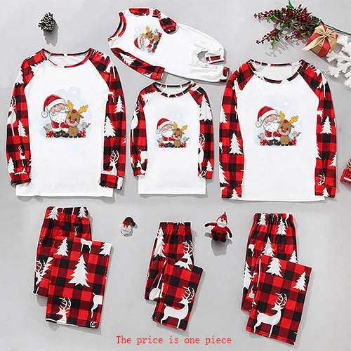 Adult Kids Pajamas Set Baby Rompers New Year Girls Boy Mom Dad Clothes Christmas Family Matching Pajamas Suit Family Look