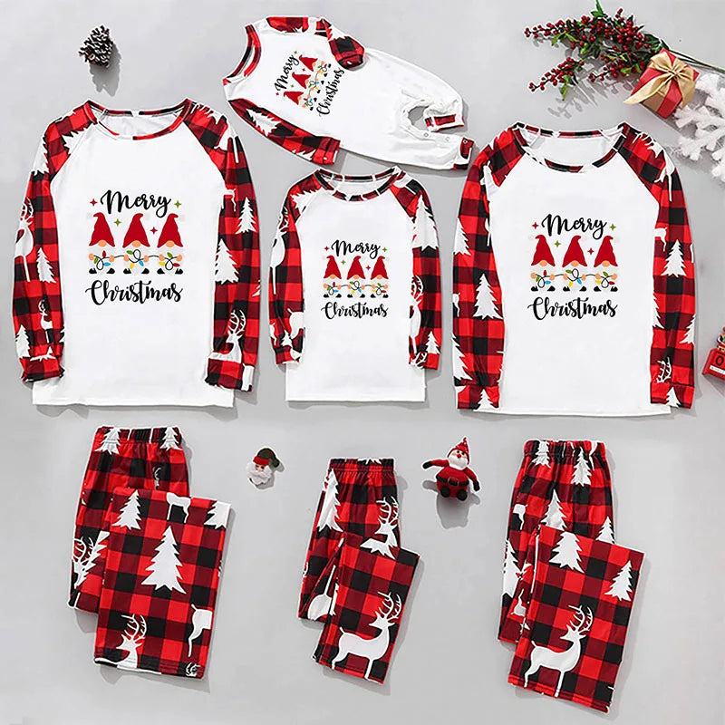 Christmas Costume Mom Dad And Me Clothes Set Christmas Family Matching Outfits New Year Adult Kids Pajamas Suit Baby Romper