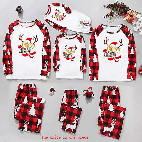 Christmas Costume Mom Dad And Me Clothes Set Christmas Family Matching Outfits New Year Adult Kids Pajamas Suit Baby Romper