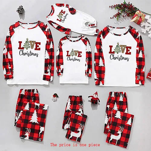 Adult Kids Pajamas Set Baby Rompers New Year Girls Boy Mom Dad Clothes Christmas Family Matching Pajamas Suit Family Look