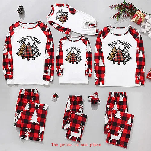 Adult Kids Pajamas Set Baby Rompers New Year Girls Boy Mom Dad Clothes Christmas Family Matching Pajamas Suit Family Look