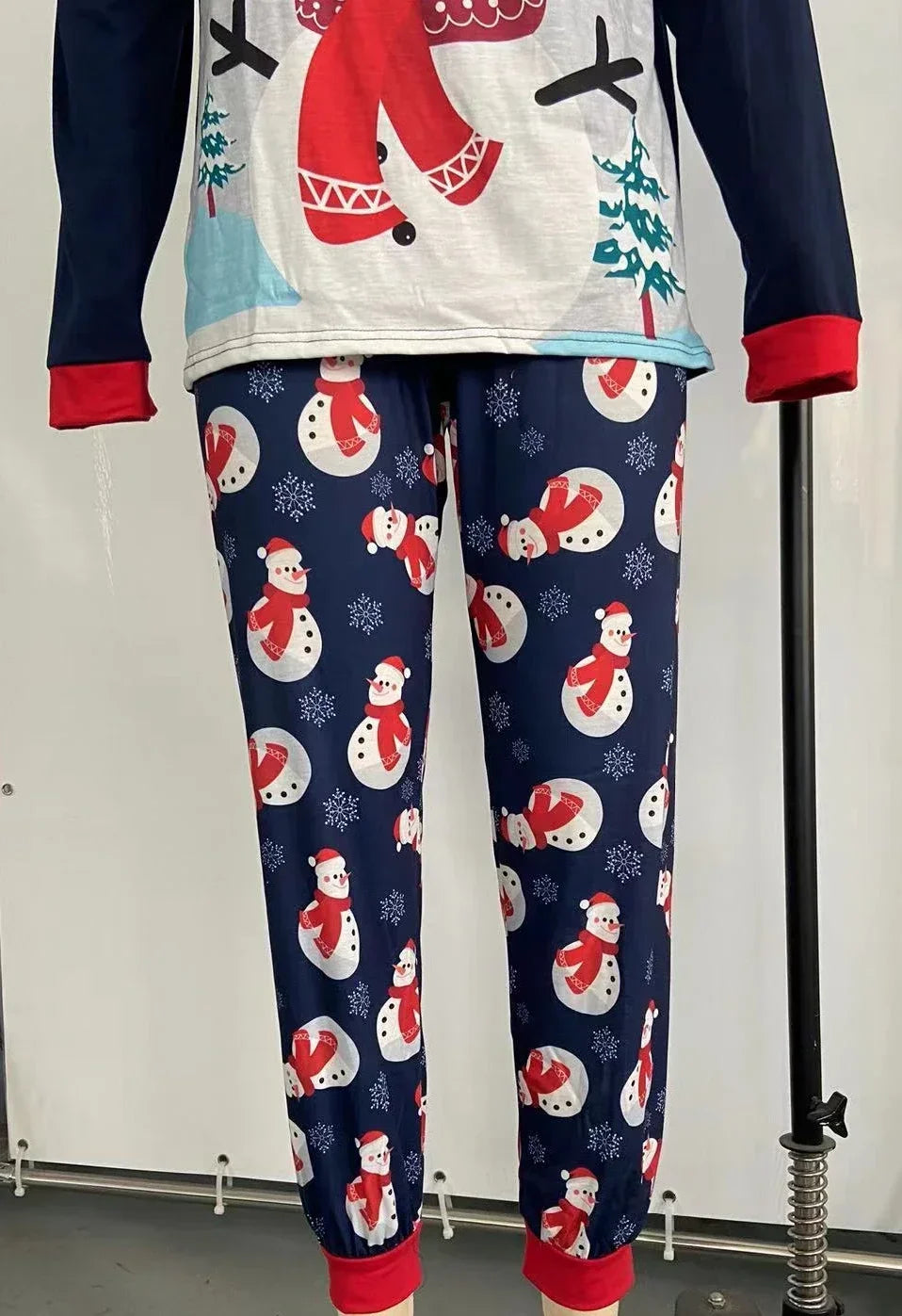 Christmas pajamas Merry Christmas Family Matching Outfit Cartoon Print Cute Soft Sleepwear Parent-child 2 Pieces Suit Baby Romper Warm Pajamas Set