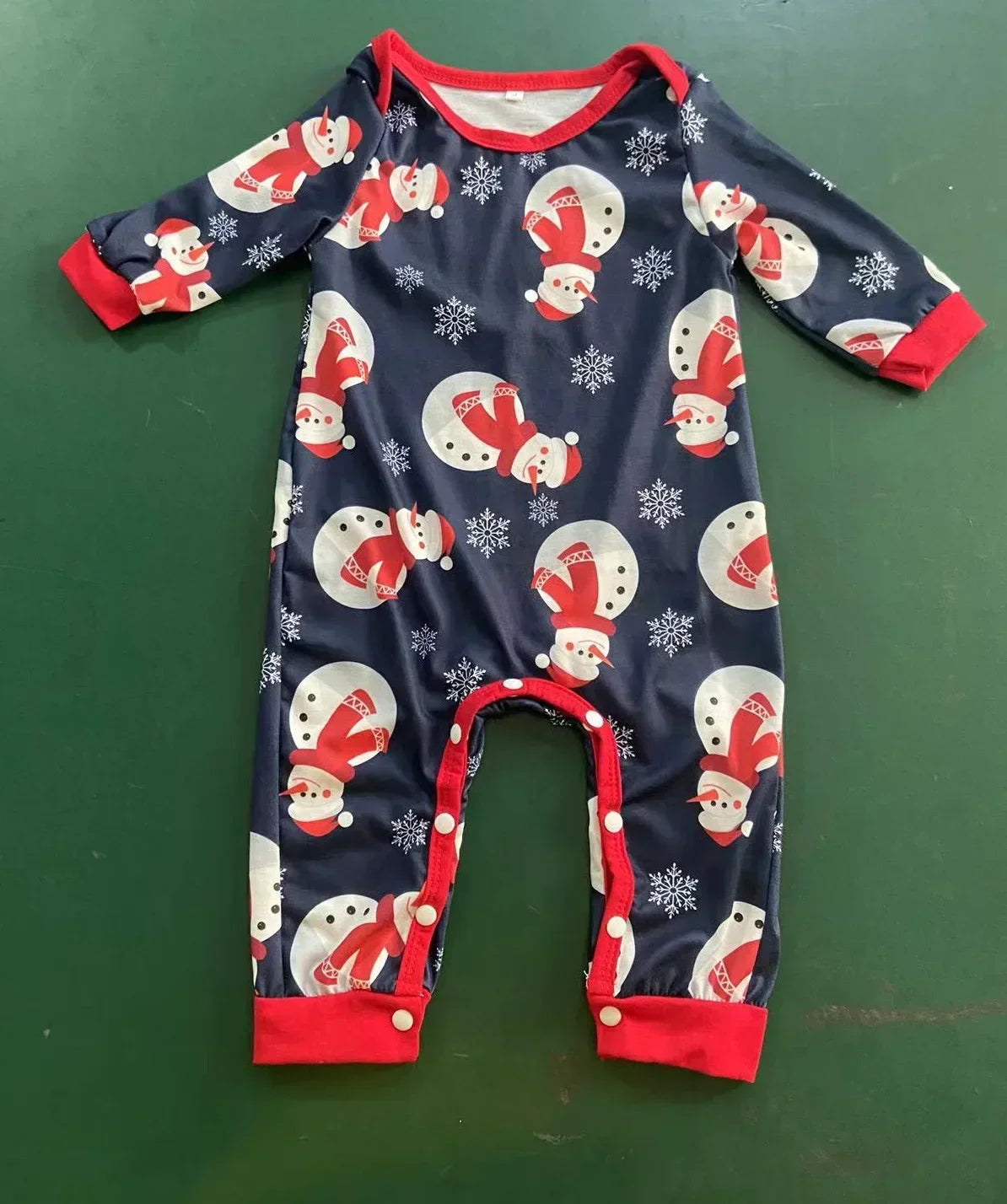 Christmas pajamas Merry Christmas Family Matching Outfit Cartoon Print Cute Soft Sleepwear Parent-child 2 Pieces Suit Baby Romper Warm Pajamas Set