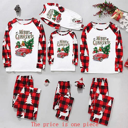 Christmas Costume Mom Dad And Me Clothes Set Christmas Family Matching Outfits New Year Adult Kids Pajamas Suit Baby Romper