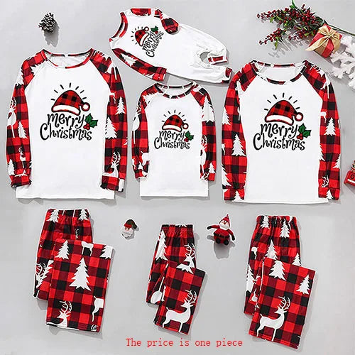Adult Kids Pajamas Set Baby Rompers New Year Girls Boy Mom Dad Clothes Christmas Family Matching Pajamas Suit Family Look