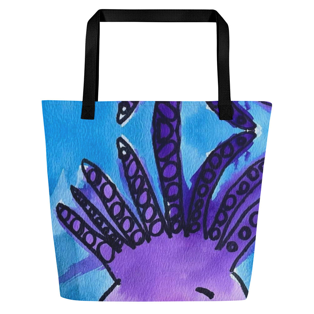Underthesea All-Over Print Large Tote Bag
