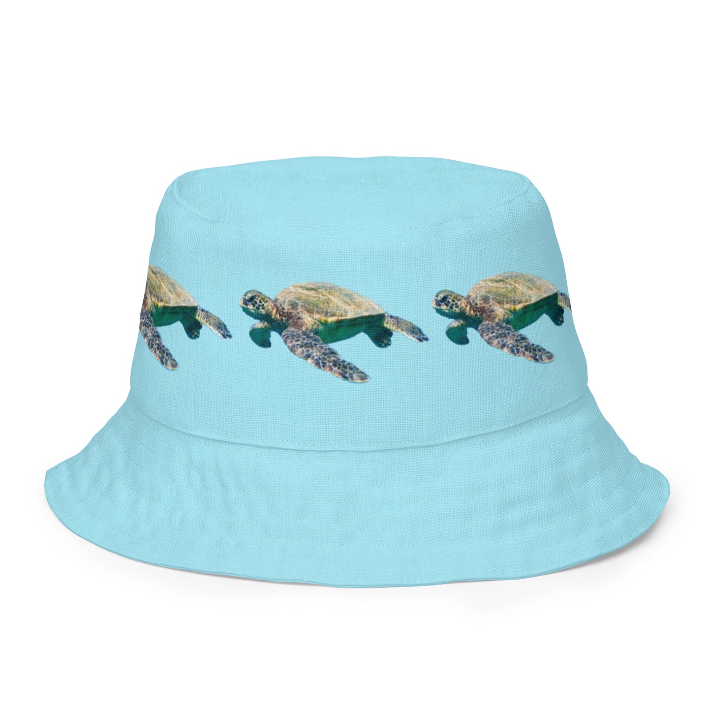 Reversible bucket hat Turtle Design No. 6