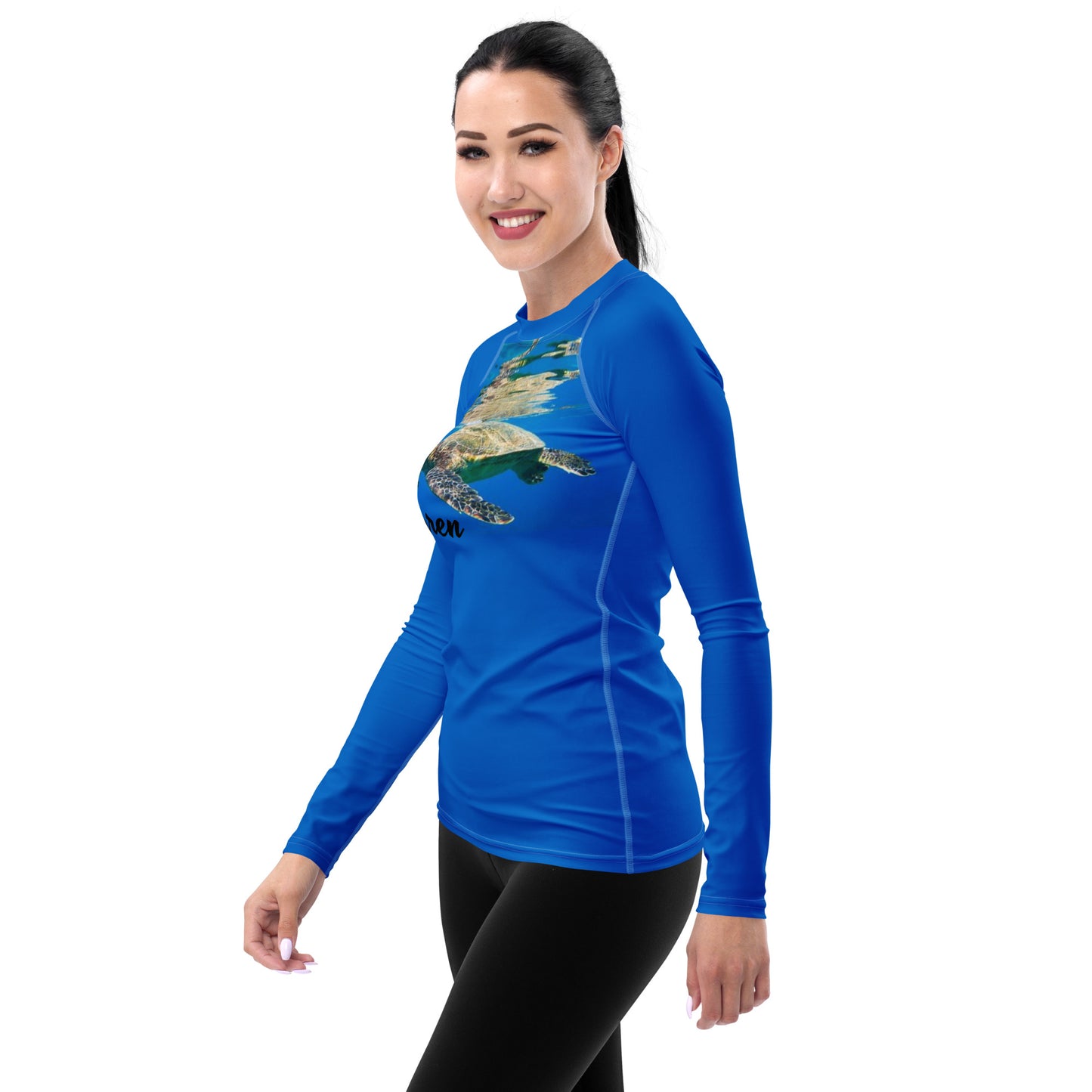 Rashguard - Turtle Design No. 4 Women's Rash Guard