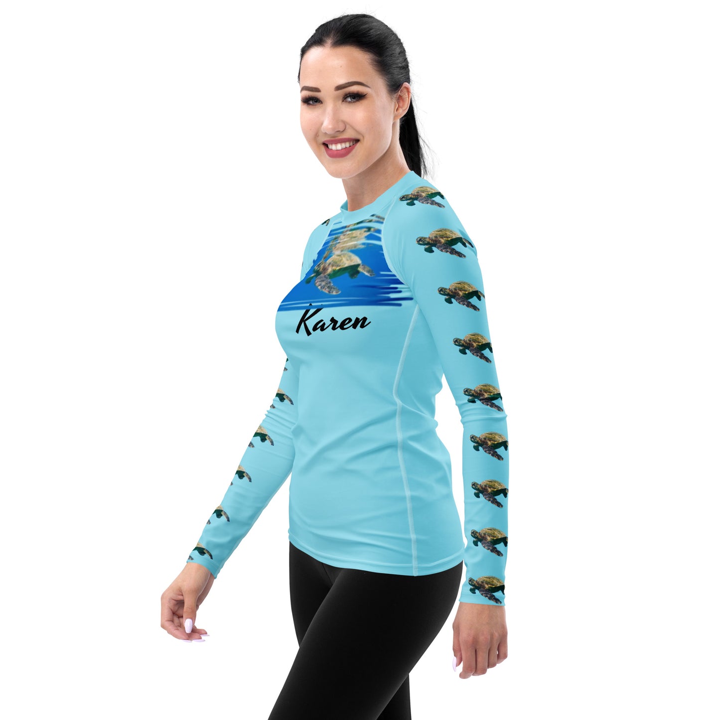 Rashguard - Turtle Design No. 5 Women's Rashguard