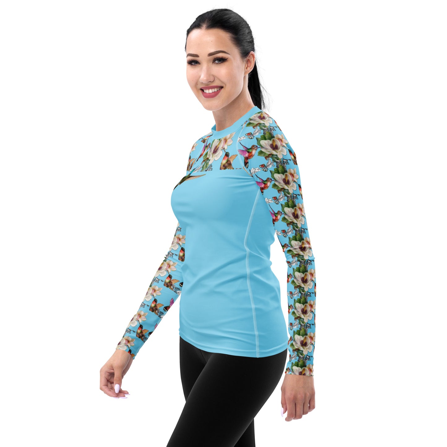 Rashguard - hummingbird design No. 1 Women's Rash Guard