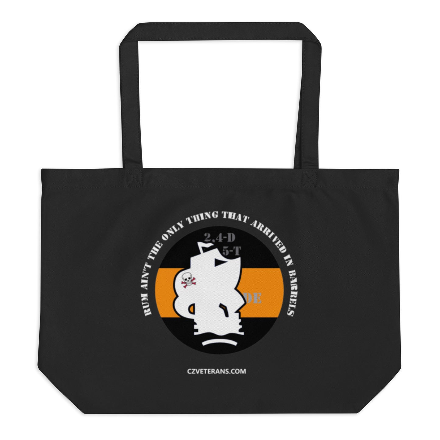 Panama Canal Zone Veterans - Large organic tote bag