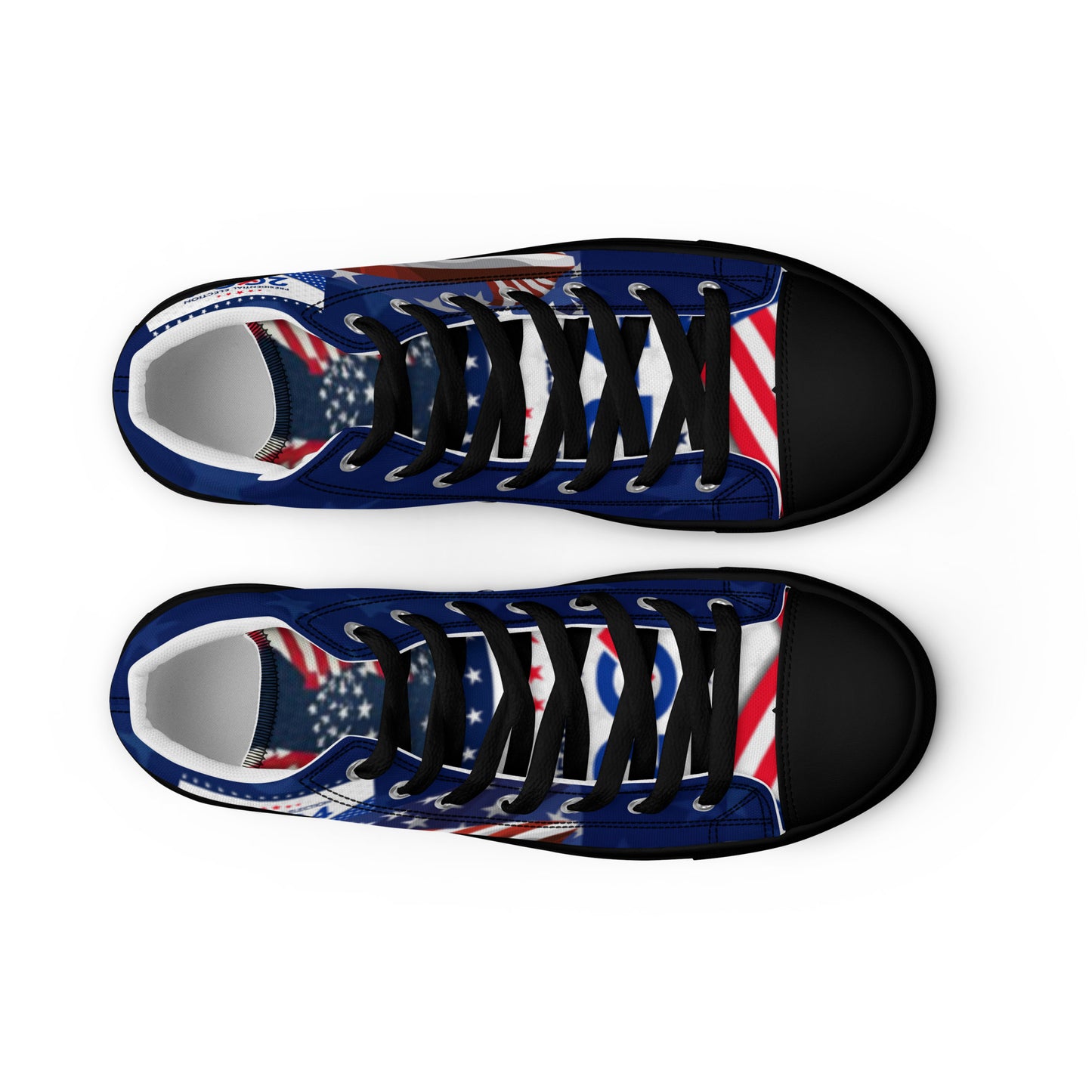 Men’s high top Patriotic 2024 Electioncanvas shoes