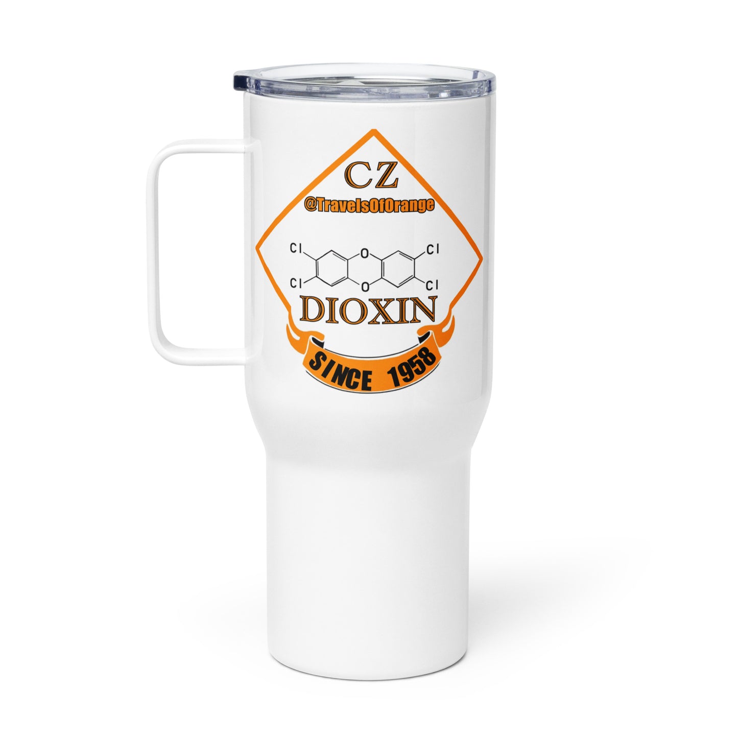 Panama Canal Zone veteran Travel mug with a handle - 25 oz