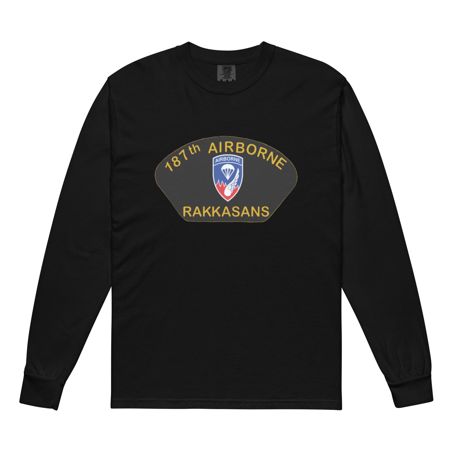 Garment-dyed heavyweight long-sleeve shirt