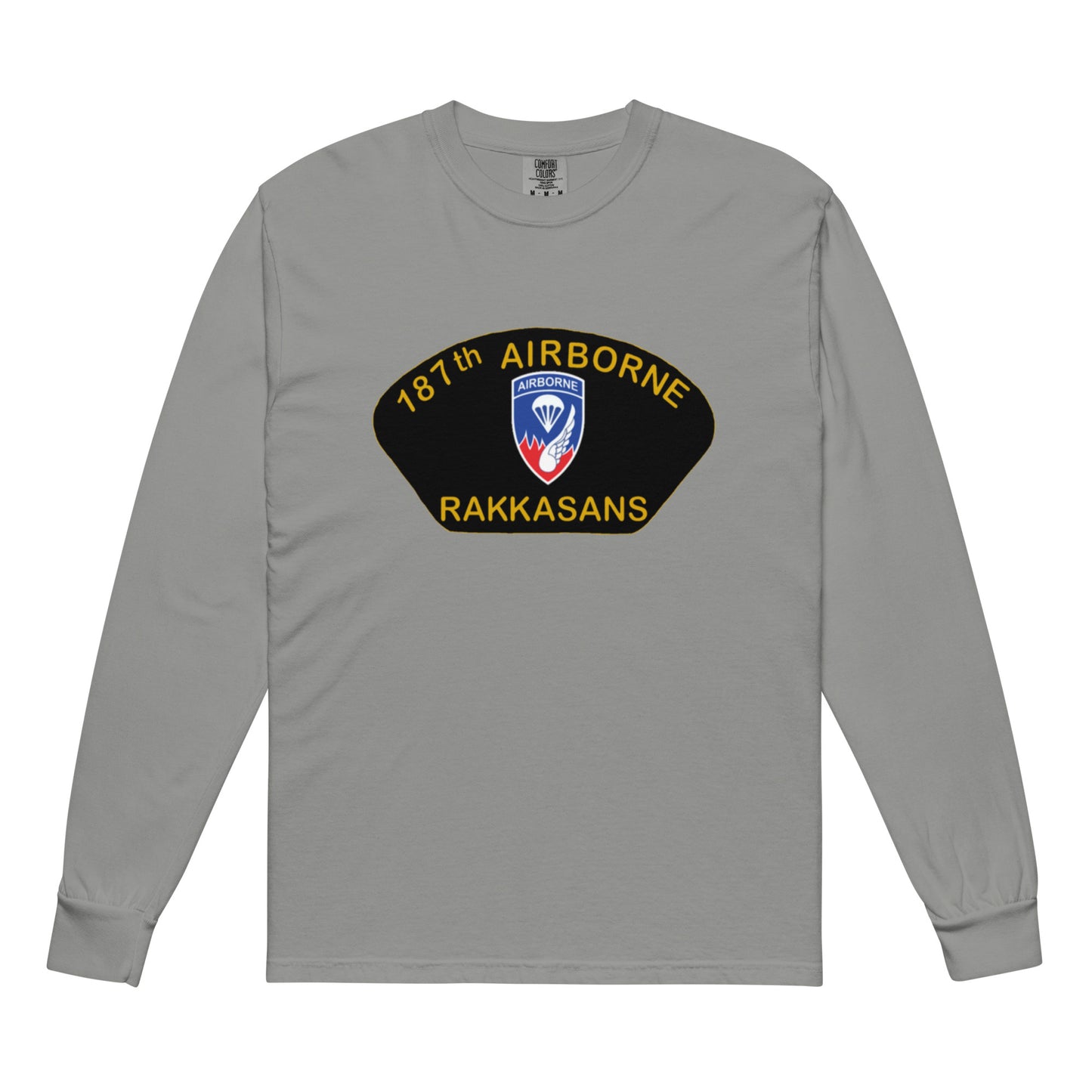Garment-dyed heavyweight long-sleeve shirt