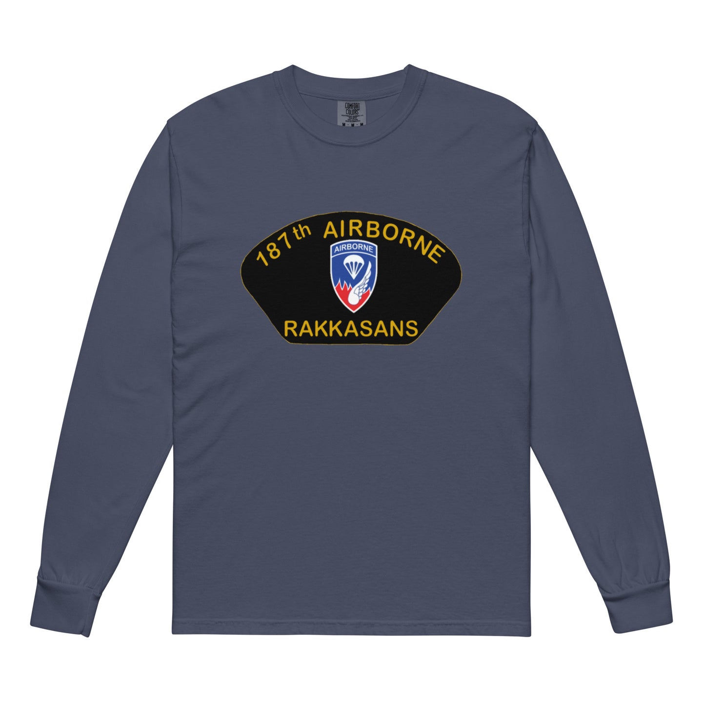 Garment-dyed heavyweight long-sleeve shirt