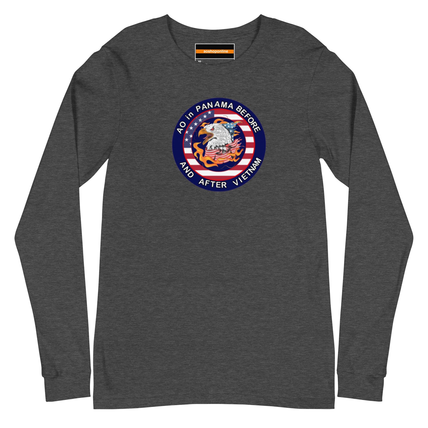 Panama Unisex Long Sleeve Tee - AO in Panama before and after Vietnam Design