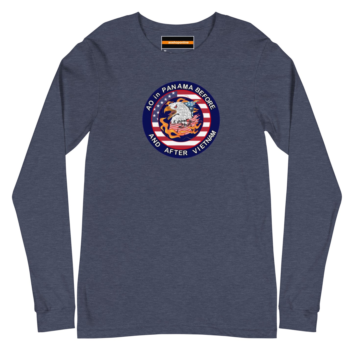 Panama Unisex Long Sleeve Tee - AO in Panama before and after Vietnam Design