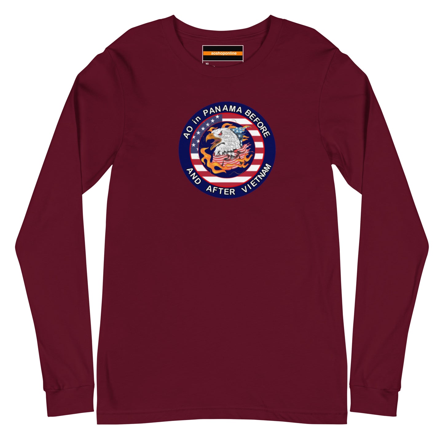 Panama Unisex Long Sleeve Tee - AO in Panama before and after Vietnam Design