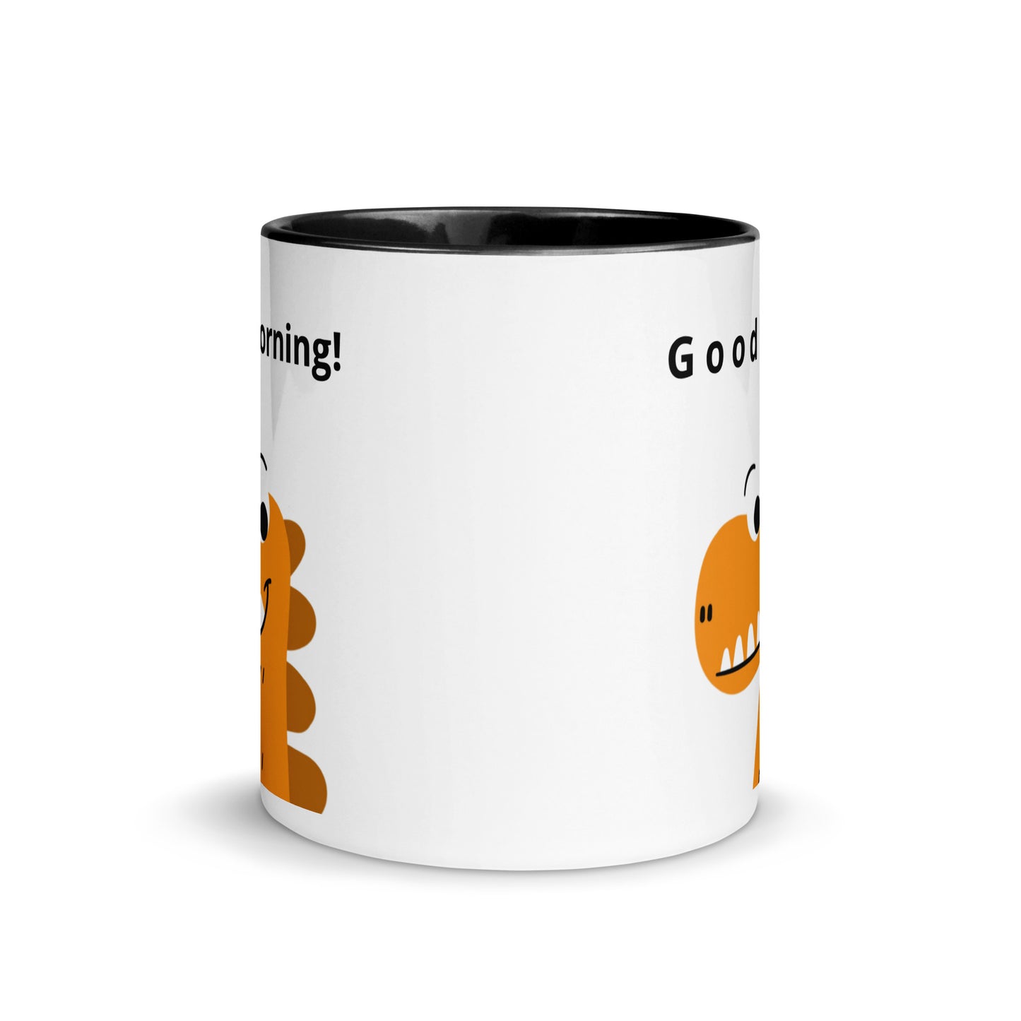 Coffee Mug with Color Inside - Good Morning reindeer design