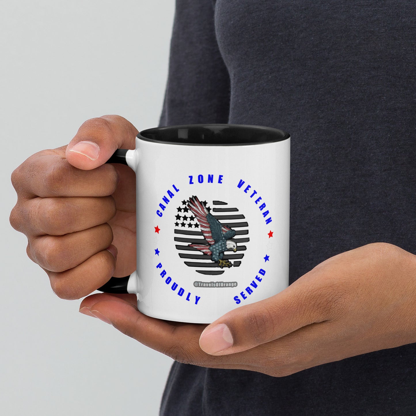 Panama Canal Zone Veteran - Proudly Served Coffee cup - 15 oz