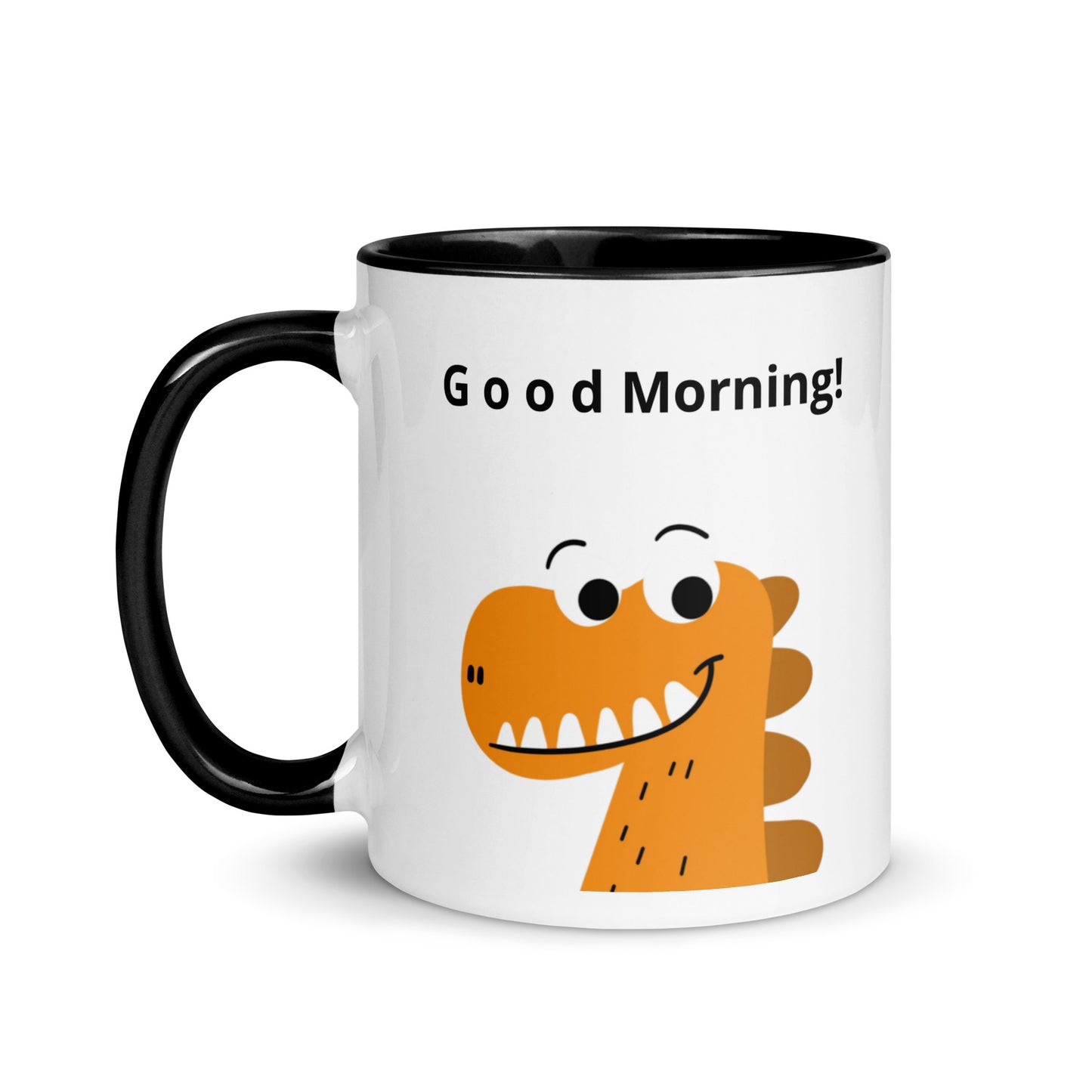 Coffee Mug with Color Inside - Good Morning reindeer design