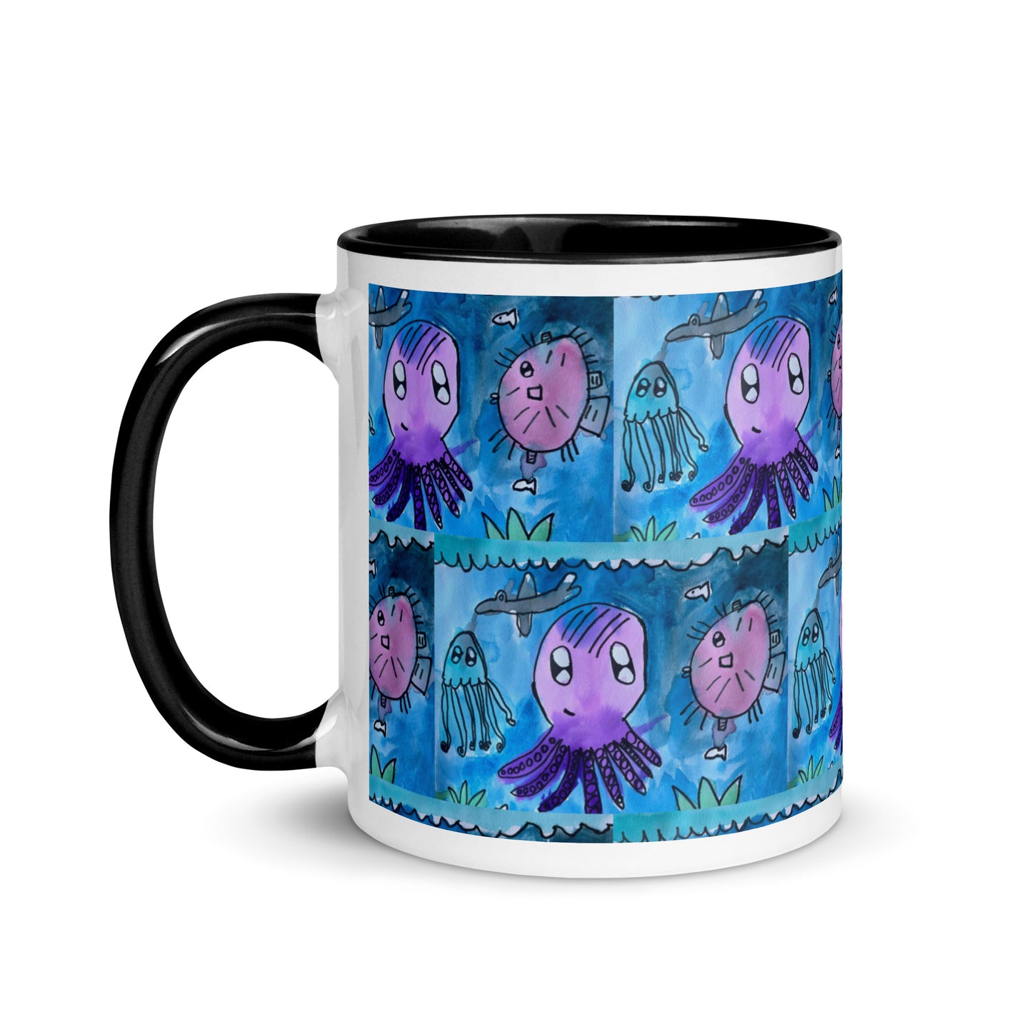 Mug with Color Inside - Underwater kindergartener special design