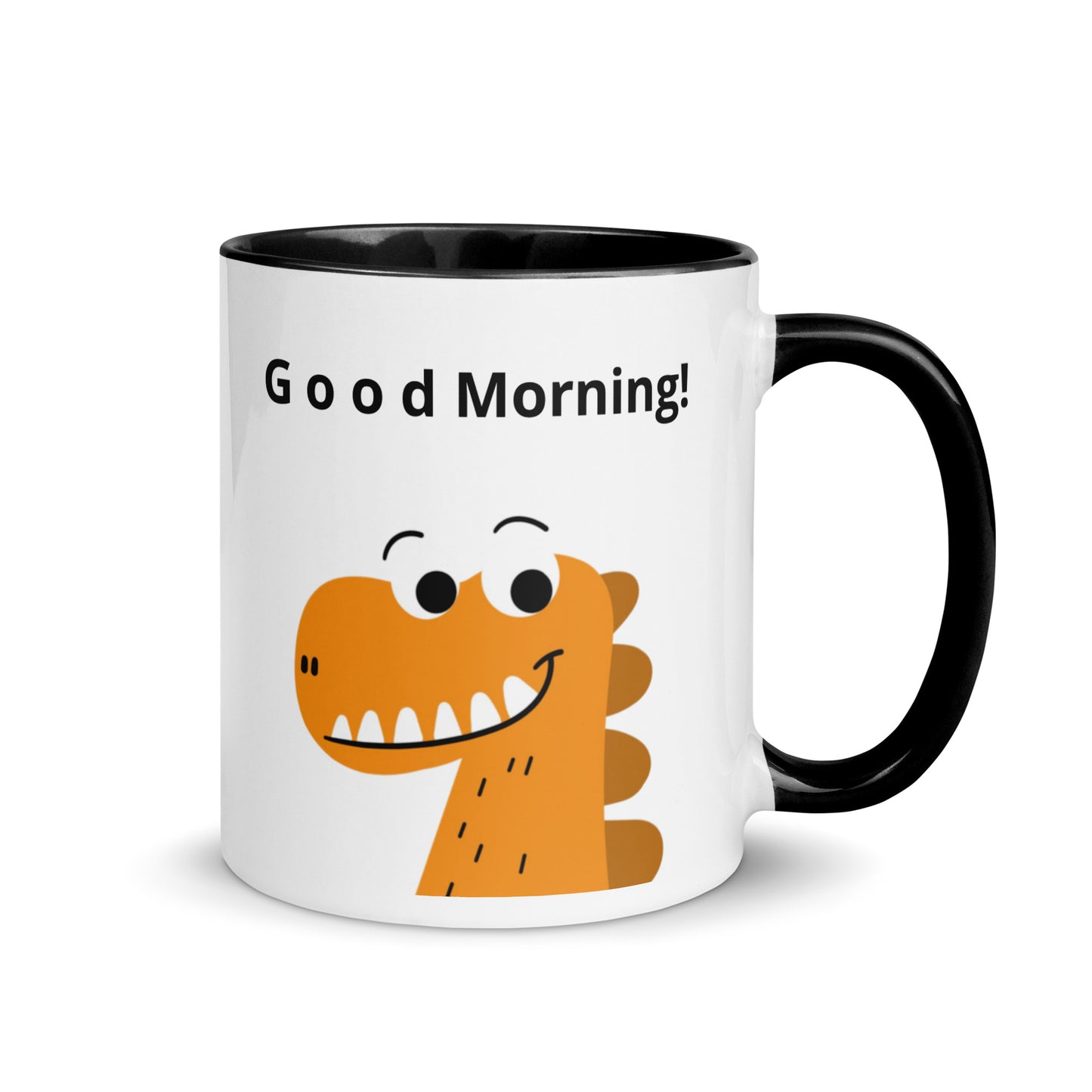 Coffee Mug with Color Inside - Good Morning reindeer design