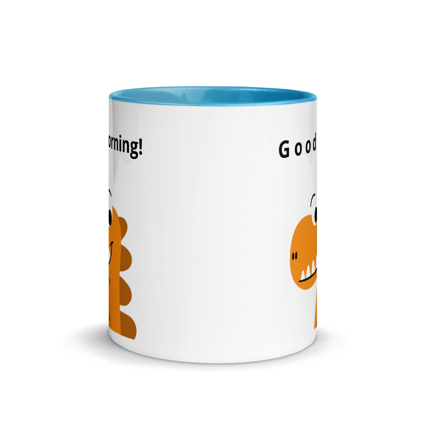 Coffee Mug with Color Inside - Good Morning reindeer design