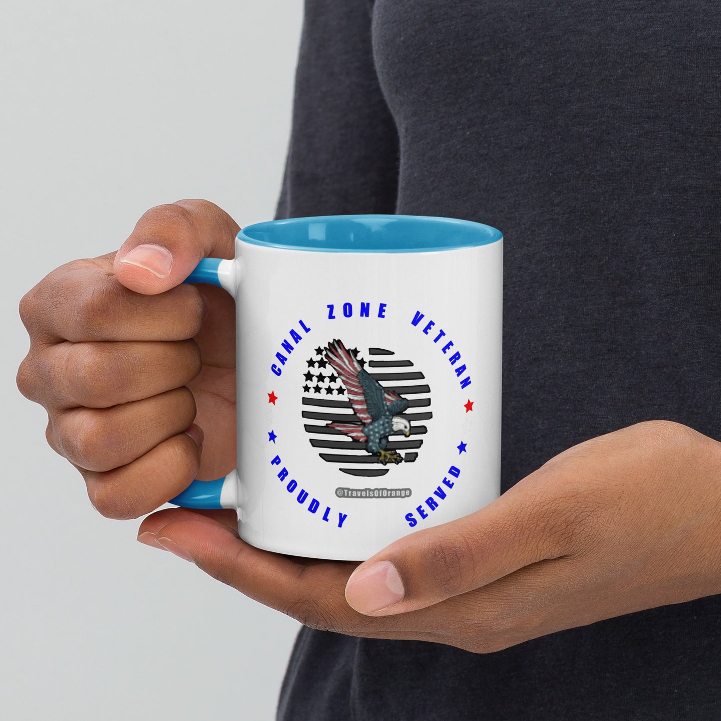 Panama Canal Zone Veteran - Proudly Served Coffee cup - 15 oz