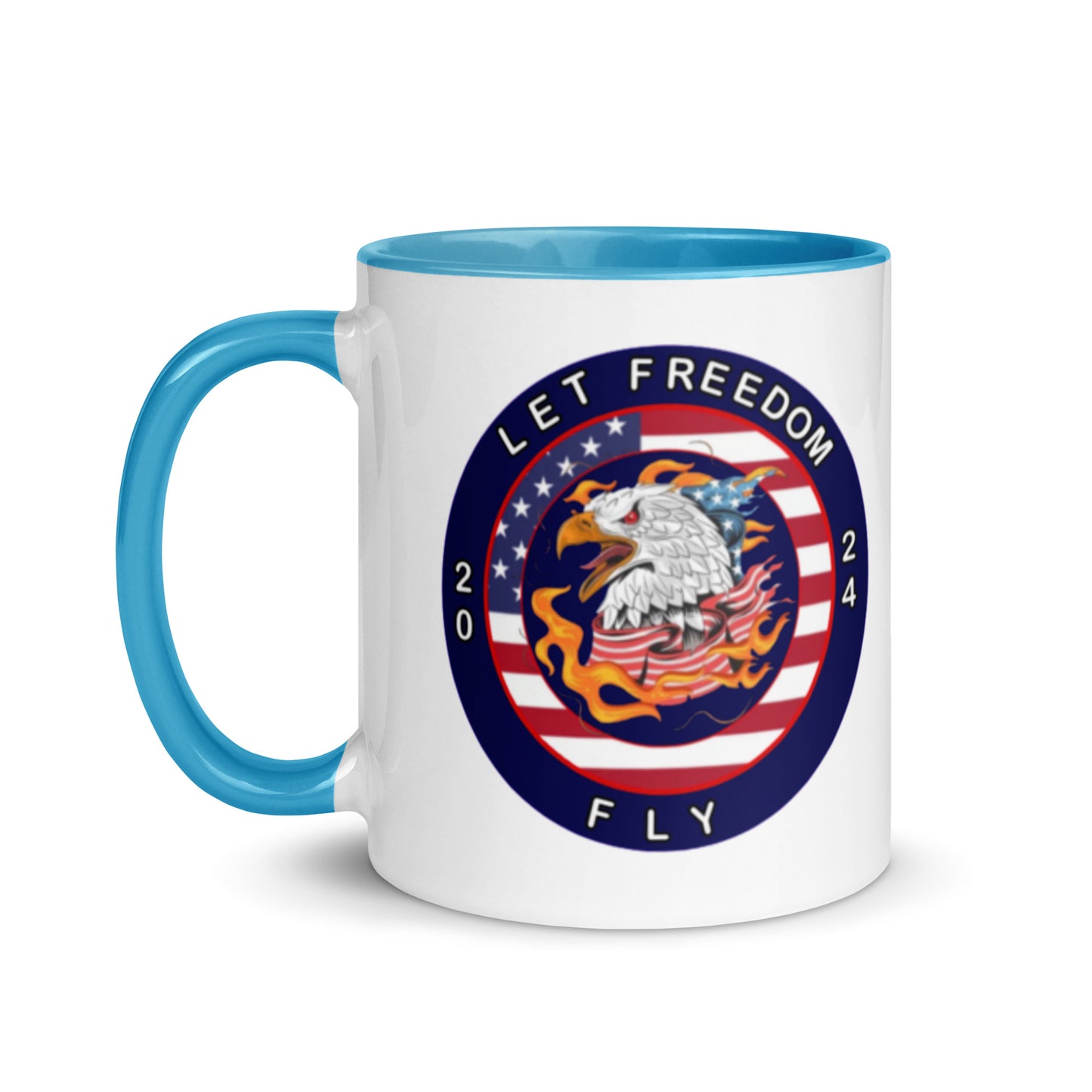 Mug with Color Inside - Let Freedom Fly design