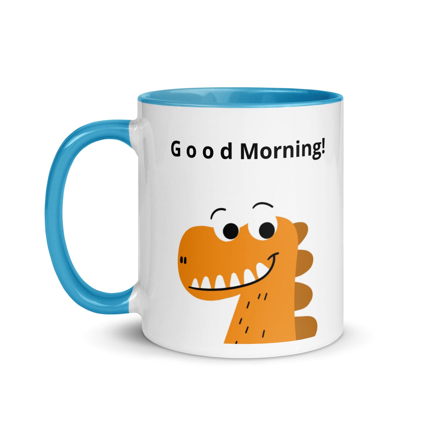 Coffee Mug with Color Inside - Good Morning reindeer design