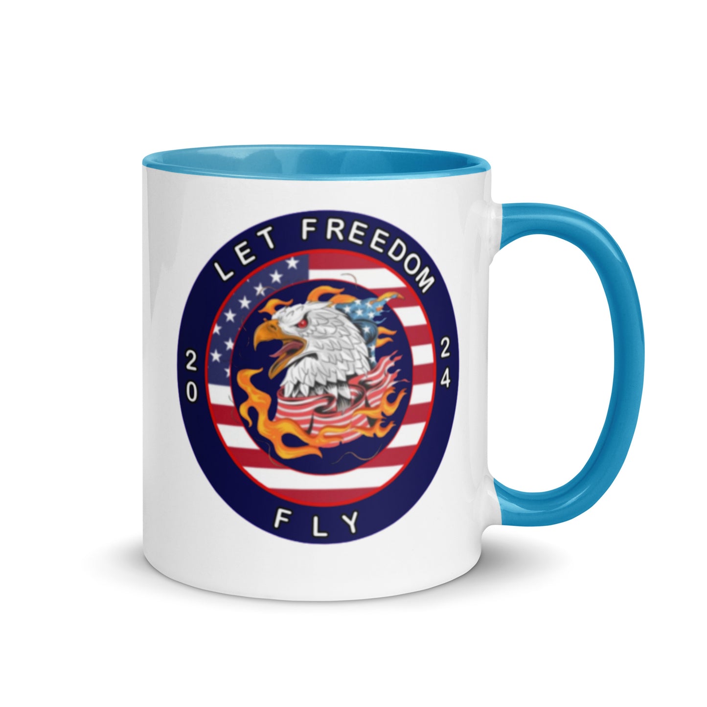 Mug with Color Inside - Let Freedom Fly design