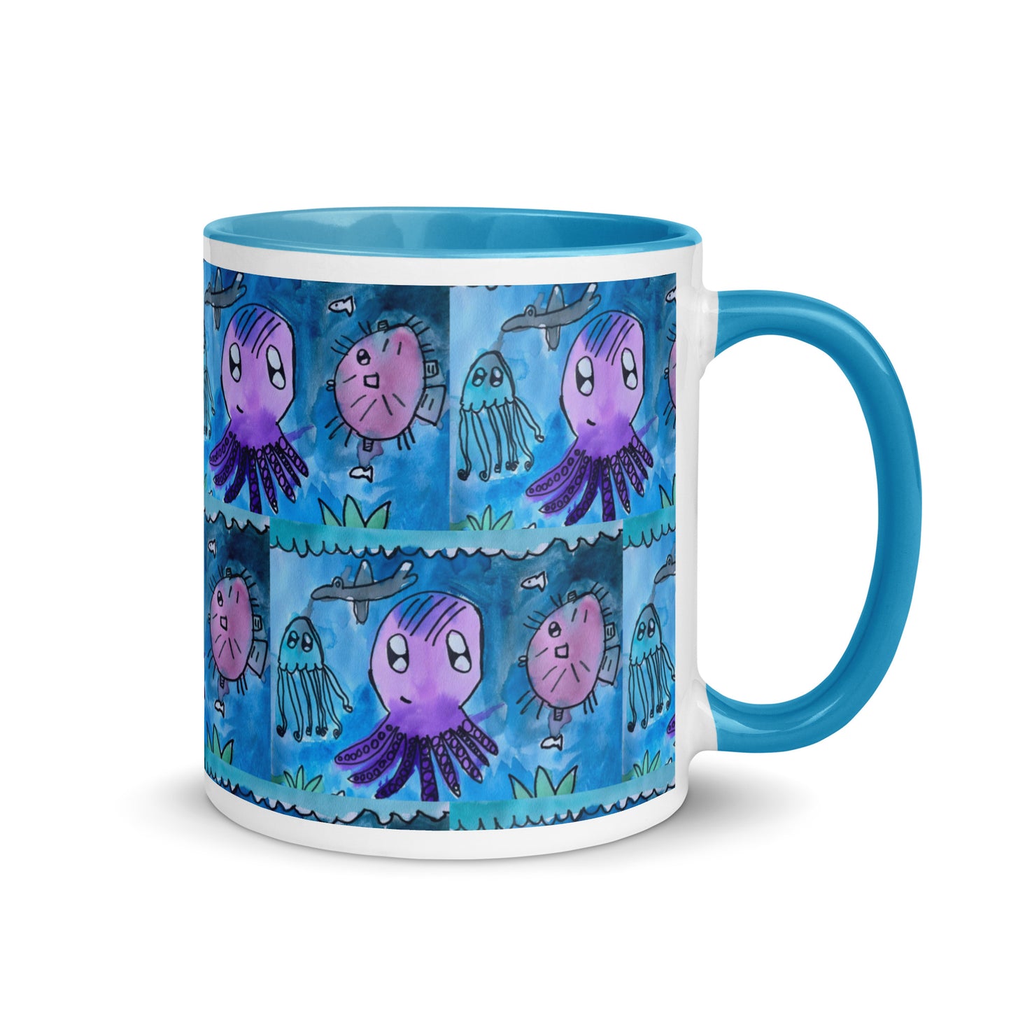 Mug with Color Inside - Underwater kindergartener special design